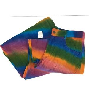 Rainbow Corduroy Pants NWT